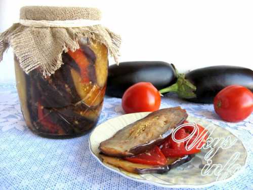 Узнай рецепт баклажанов с помидорами на зиму,